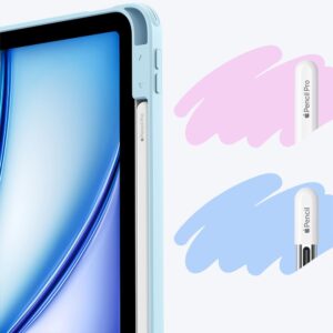 ESR Flip Hybrid dėklas Apple iPad Air 10.9” 4 / 5 / 2020-2022 / 11” 6 / 7 / 8 / 2024-2026 Sky mėlynos spalvos - Image 7