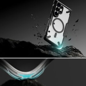 Ringke Fusion X dėklas Magnetic MagSafe Samsung Galaxy S26 Ultra juodos spalvos - Image 7