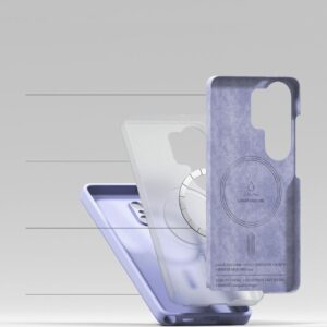 Ringke Silicone Magnetic MagSafe Samsung Galaxy S26 Ultra Lavender - Image 7