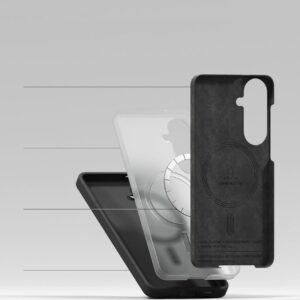 Ringke Silicone Magnetic MagSafe Samsung Galaxy S26+ Plus juodos spalvos - Image 7