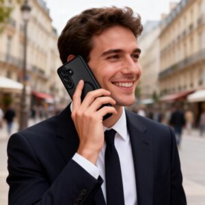 Tech-Protect MagMat MagSafe Samsung Galaxy S26 juodos spalvos/skaidrus - Image 7