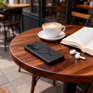 Tech-Protect MagCam MagSafe Samsung Galaxy S26+ Plus Matte juodos spalvos - Image 7