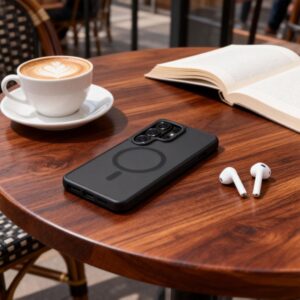 Tech-Protect MagCam MagSafe Samsung Galaxy S26 Ultra Matte juodos spalvos - Image 7