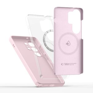 Tech-Protect Silicone MagSafe Samsung Galaxy S26 Ultra Pink Pearl - Image 7