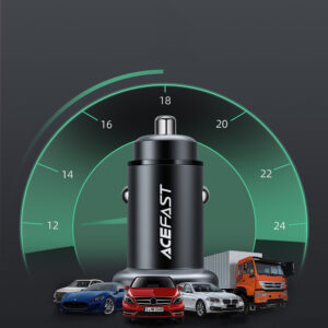 Acefast car charger 38W USB Type C / USB, PPS, Power Delivery, Quick Charge 3.0, AFC, FCP black (B1 black) - Image 7