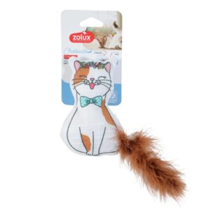 ZOLUX Chatouille Cat with feathers and catnip - žaislas katėms - 13cm