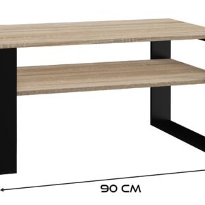 Topeshop MODERN 1P SON CZ kavos staliukas, staliukas prie lovos, kitas mažas staliukas Stačiakampio 2 kojos - Image 3