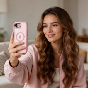 Tech-Protect MAGMAT MagSafe Apple iPhone 16E / 17E ŠVIESIAI ROŽINIS/SKAIDRUS - Image 8