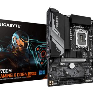 Mainboard|GIGABYTE|Intel B760|LGA 1700|micro ATX|RAM DDR4-SDRAM|4xSlots|2xNumber of M.2 (M) slots|B760MGXDDR4GEN5