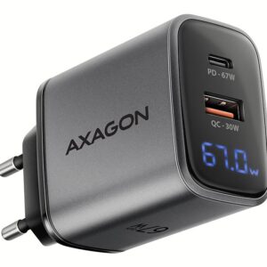 MOBILE CHARGER WALL USB 67W/GAN 2PORT ACU-PQ67D AXAGON
