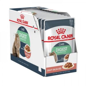Royal Canin Digest Sensitive šlapias maistas katėms, 12 x 85 g