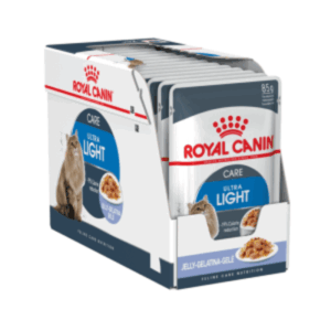 Royal Canin Ultra Light in Jelly šlapias maistas katėms, 12 x 85 g