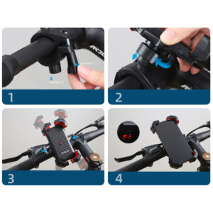 Joyroom bike / scooter / motorcycle phone holder black (JR-ZS288) - Image 9