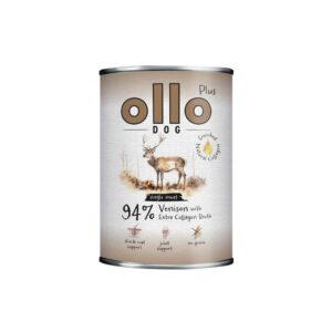 OLLO Plus Collagen Deer - drėgnas ėdalas šunims - 400g