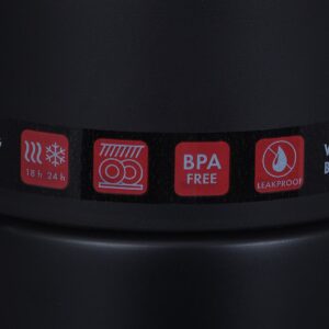 ZWILLING THERMO (39500-514-0) Terminis ąsotis su puodeliu 1 litro Nerūdijančiojo plieno Juoda - Image 2