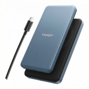 Spigen EA2205MQ Essential MagSafe Power Bank 5000MAH 22.5W QI2 Teal Blue