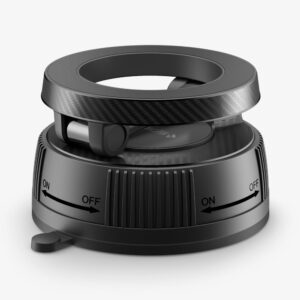 Spigen MFT36 VacuumLock Magnetic MagSafe Dashboard car mount juodos spalvos - Image 8