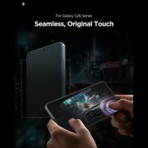 Privatumą užtikrinantis stiklas Spigen GLAS.TR "EZ FIT PRO AC" HD 2-PACK Samsung Galaxy S26 PRIVACY - Image 10