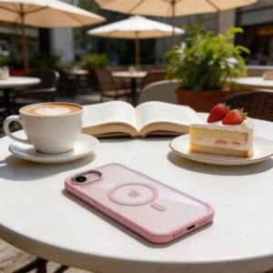 Tech-Protect MAGMAT MagSafe Apple iPhone 16E / 17E ŠVIESIAI ROŽINIS/SKAIDRUS - Image 9