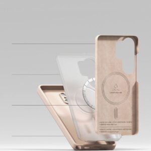 Ringke Silicone Magnetic MagSafe Samsung Galaxy S26 Ultra rožinio smėlio spalvos - Image 8