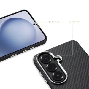 Tech-Protect ION Carbon MagSafe Samsung Galaxy S26 juodos spalvos/sidabro spalvos - Image 9