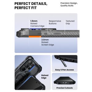 SupCase IBLSN ArmorBox Clip Mag MagSafe Samsung Galaxy S26 Ultra juodos spalvos - Image 9
