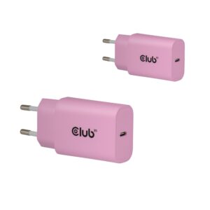 MOBILE CHARGER WALL USB-C/2PACK 30W PINK CAC-3021 CLUB3D - Image 1