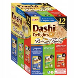 INABA Dashi Delights Delicate flakes Tuna mix - šlapias kačių maistas - 12x40g