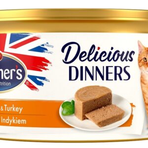 BUTCHER'S Delicious Dinners Chicken with turkey - drėgno kačių ėdalo - 85 g