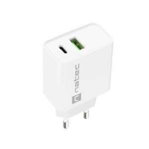 NATEC RIBERA TINKLO ĮKROVIKLIS USB-A+USB-C 20W PD - Image 2