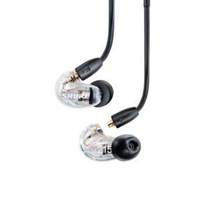 Shure AONIC 215 - ausinės į ausis su vienu keitikliu ir 3,5 mm laidu (skaidrios) - Image 2