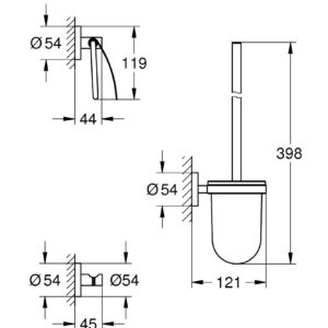 Aksesuarų rinkinys Grohe Essentials City 40407001 - Image 2