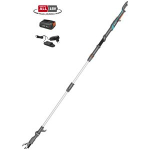 Akumuliatorinės teleskopinės genėjimo žirklės Gardena HighCut 250/18V P4A paruoštas naudojimui rinki - Image 1