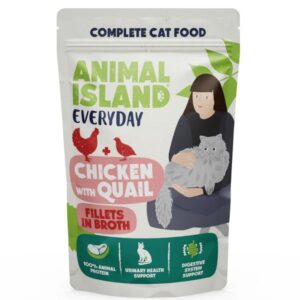 ANIMAL ISLAND kurczak/przepiórka/jagnięcina saszetki dla kota 4x85g