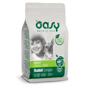 OASY One Animal Protein Adult Small/Mini Rabbit - sausas maistas šunims - 2,5kg