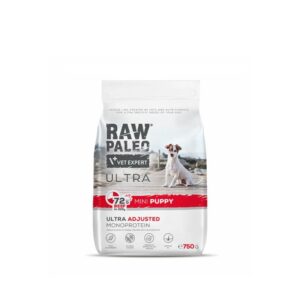RAW PALEO Ultra Mini Puppy Beef - sausas maistas mažų veislių šuniukams - 750 g
