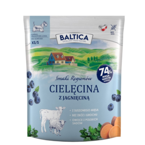 BALTICA Smaki regionów Small breeds Veal with lamb - sausas maistas šunims - 1kg