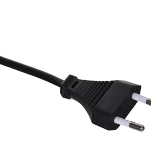 Savio CL-100 maitinimo kabelis Juoda 1,8 m IEC Type E (3.4 mm, 3.1 mm) IEC C7 - Image 2