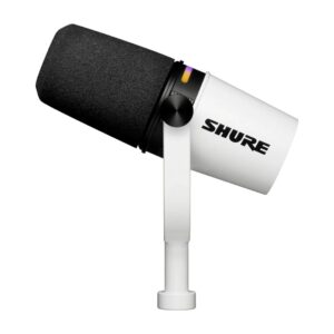 Shure MV7+-W - mikrofonas su XLR/USB-C jungtimi, baltos spalvos - Image 2
