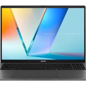 ASUS Vivobook S16 S3607VA-RP095 Core 5 210H 16,0 colių WUXGA IPS lygio ekranas 144 Hz 300 nitų AG 16 GB DDR5 512 GB SSD Intel UHD Graphics WLAN + BT 1080p kamera 70 Wh baterija Be operacinės sistemos Aliuminis, matinė pilka