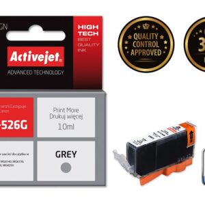 Activejet rašalas ACC-526GN (Canon CLI-526G pakaitalas; Supreme; 10 ml; pilkos spalvos) - Image 2