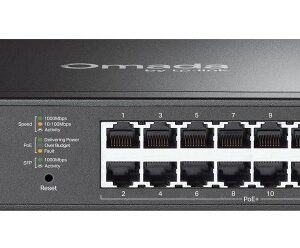OMADA ES220GP tinklo komutatorius Valdomas Gigabit Ethernet (10/100/1000) Maitinimas per Eternetą (PoE) Juoda