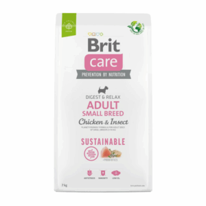 Brit Care SS Adult Small Breed Chicken&Insect sausas maistas šunims su vištiena ir vabzdžiais, 3 kg