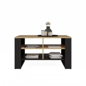 MODERNUS 4P ARTISAN KAVOS STALELIS SU JUODOMIS KOJOMIS - Image 2