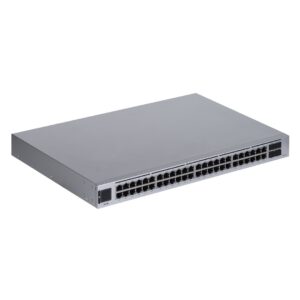 Ubiquiti UniFi USW-48-POE tinklo komutatorius Valdomas L2 Gigabit Ethernet (10/100/1000) Maitinimas per Eternetą (PoE) 1U Nerūdijančiojo plieno