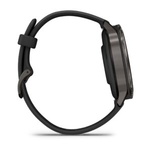 Garmin Venu 4 3,05 cm (1.2") AMOLED 41 mm Skaitmeninis 390 x 390 pikseliai Lietimui jautrus ekranas Juoda „Wi-Fi“ GPS (palydovinis)