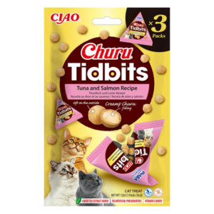 INABA Churu Tidbits Tuna with salmon - skanėstas katėms - 3x12g