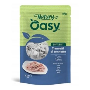 OASY Natury Soft Jelly Tuna flakes - šlapias kačių maistas - 70g