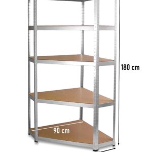 Metalinis kampinis stelažas G9040 40cm - Image 3