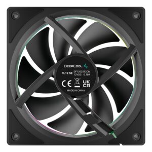 DeepCool FL12 SE Kompiuterio korpusui Ventiliatorius 12 cm Juoda 1 vnt - Image 3